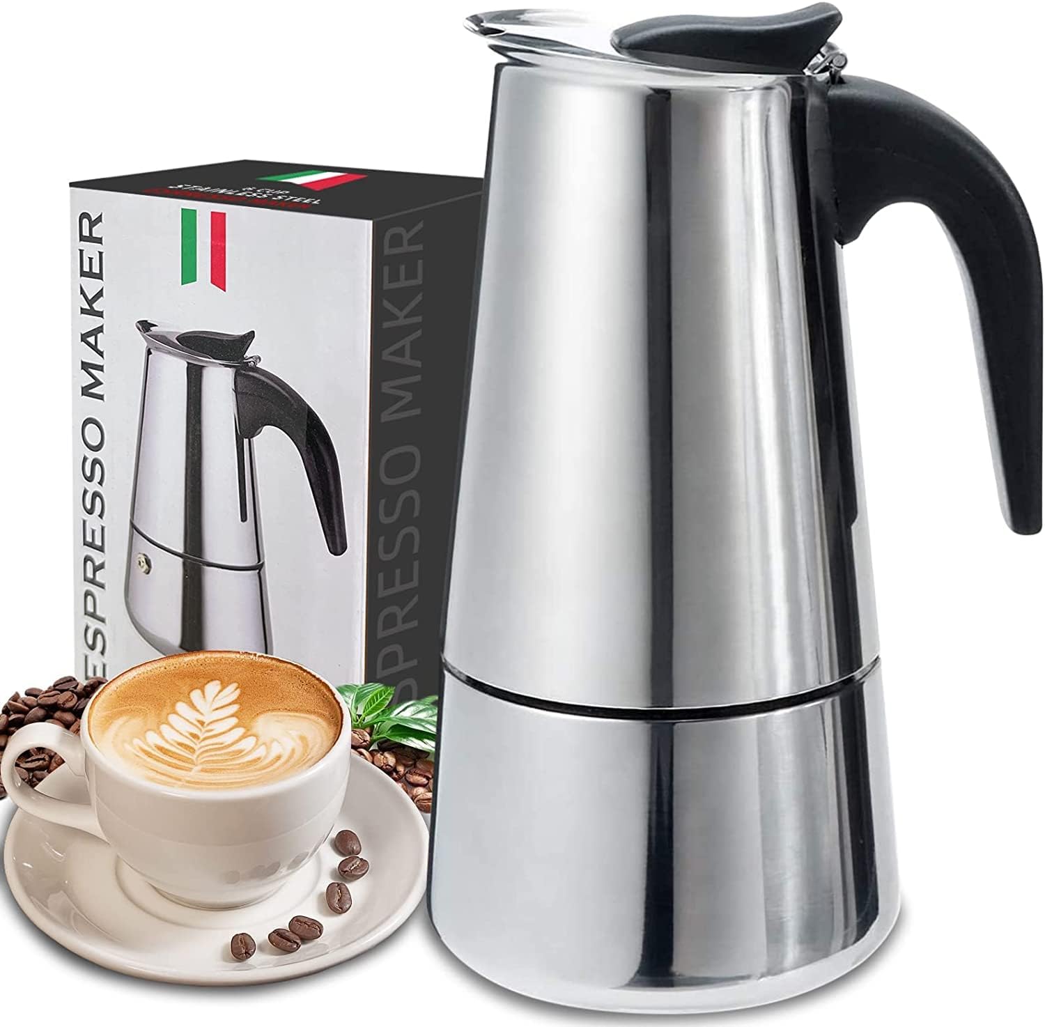 Coffee Equipment Machine - 4/6/9 Cups Moka Pot Caffe Machine