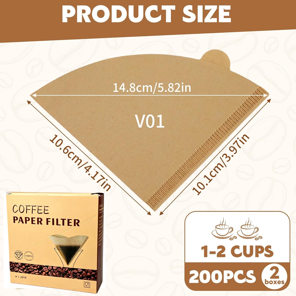 Coffee Filters 200 Count Cone  - Coffee Equipment Machine ulasan dan harga