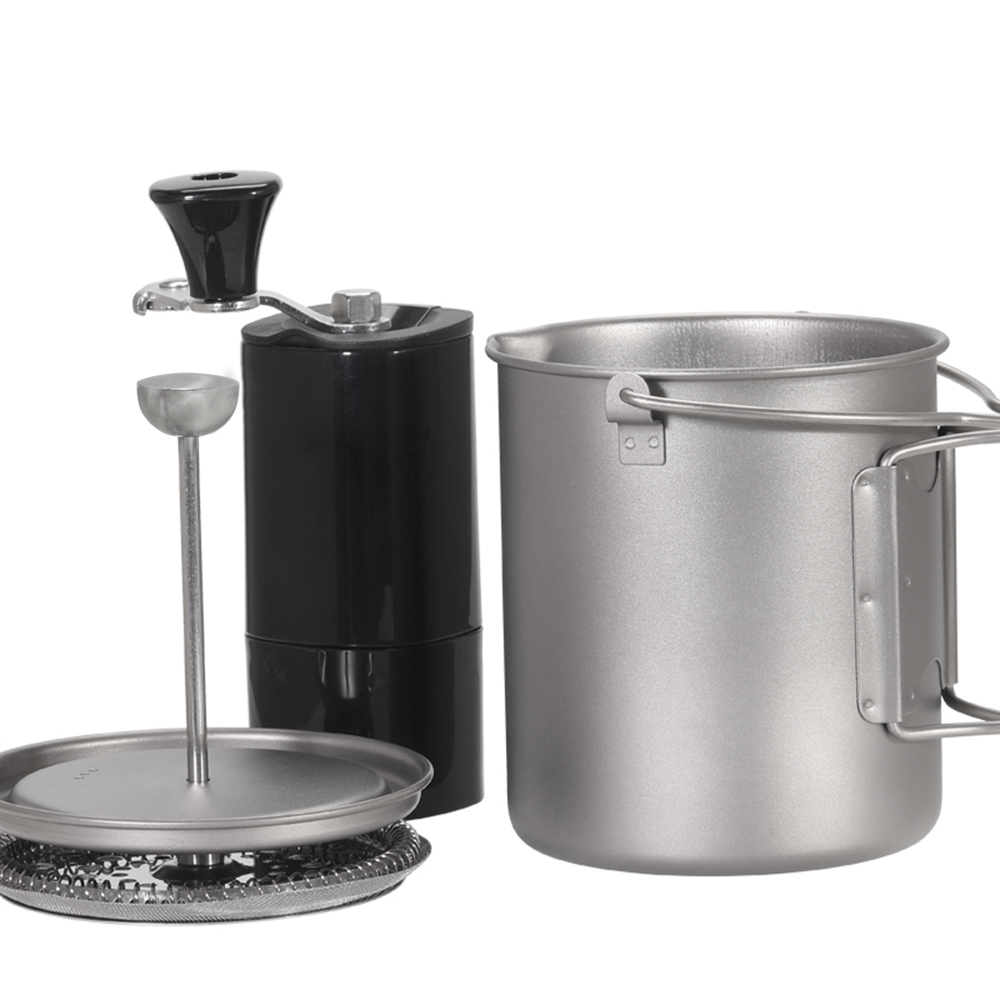 Lixada 750ml Titanium Coffee C - Outdoor Coffee Equipment ulasan dan harga