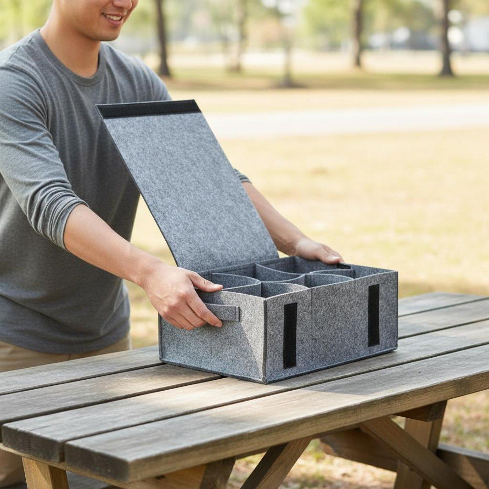 Household Felt Storage Pouch P - Outdoor Coffee Equipment ulasan dan harga