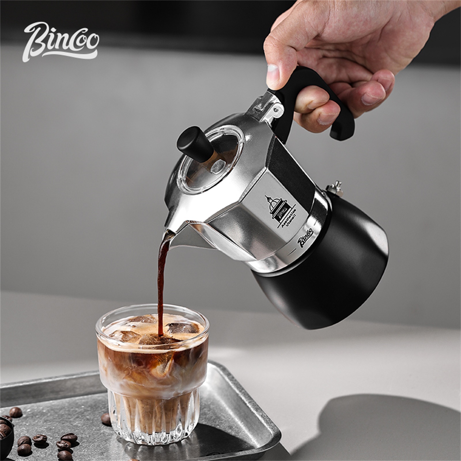 BINCOO Double Valve Moka Pot，E - Coffee Equipment Machine ulasan dan harga