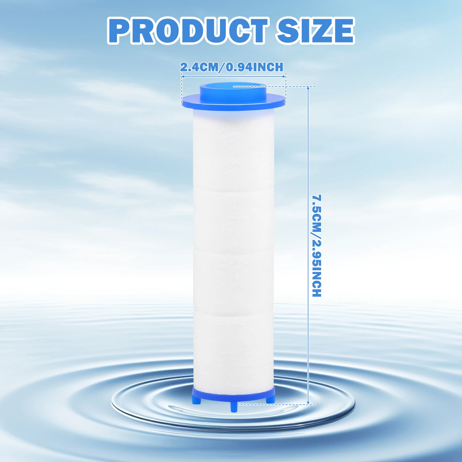 20Pcs Shower Head Filter PP Co - Water Filter Cartridge ulasan dan harga